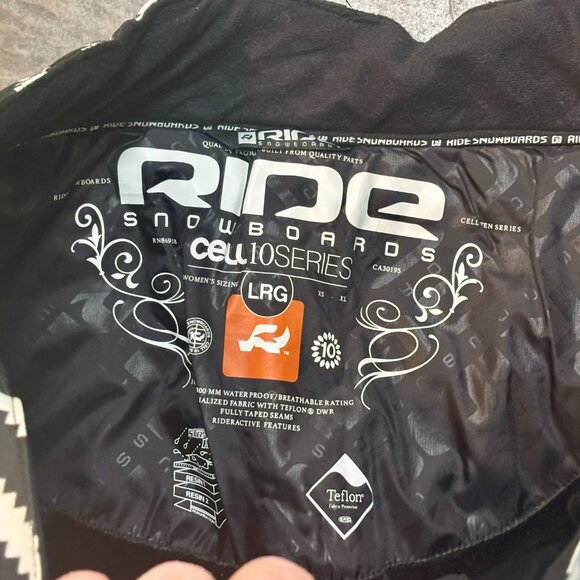 ~~RIDE SNOW BOARD CELLS 10 LRG WOMENS Insulated Ski Pants Snowboard Snow Pants - Picture 3 of 6